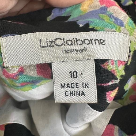 Liz Claiborne Multicolored Midi A-line Pleated Skirt Size 10 - Picture 4 of 6